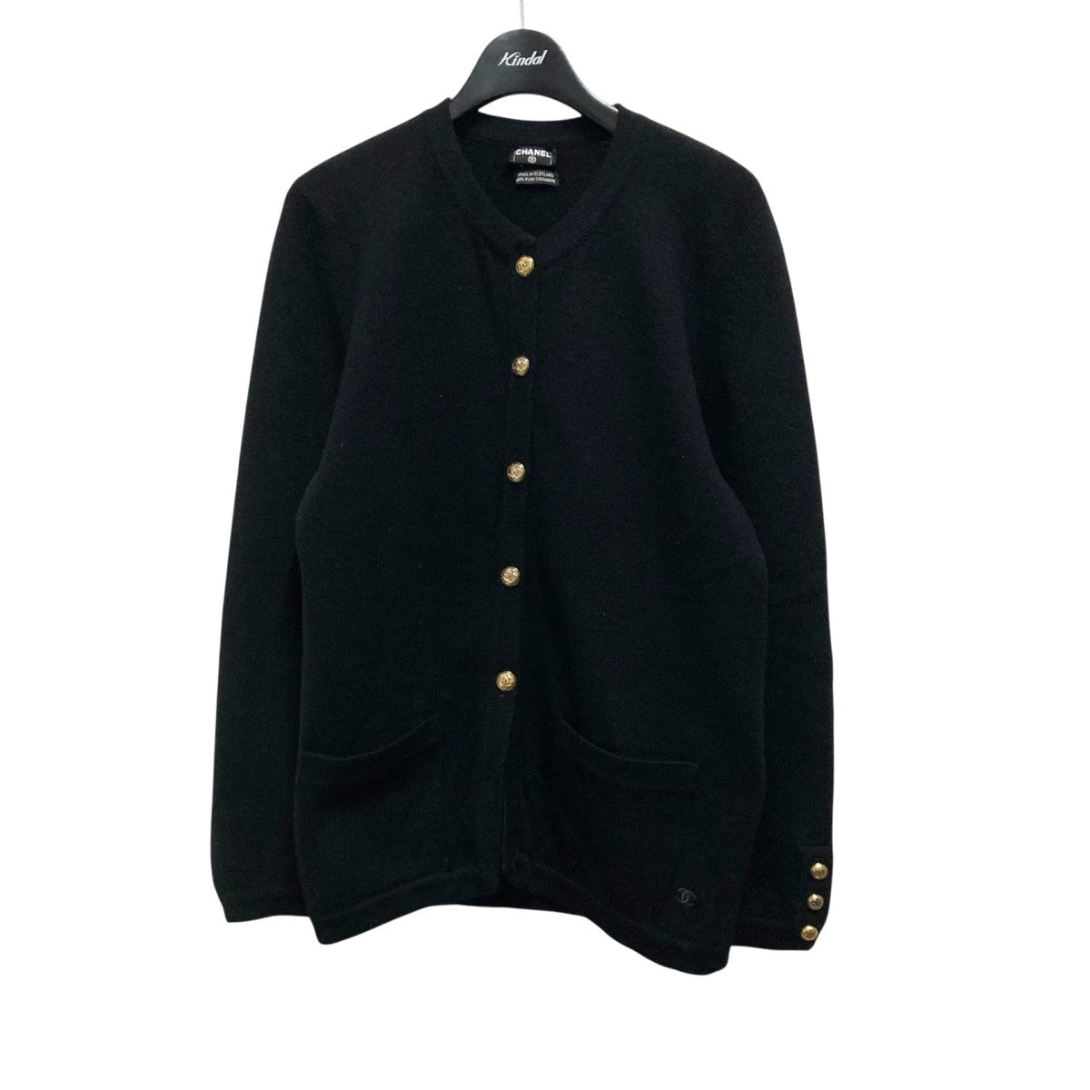 CHANEL(シャネル) カシミヤカーディガン ブラック サイズ S CHANEL(シャネル) カシミヤカーディガン ブラック サイズ S