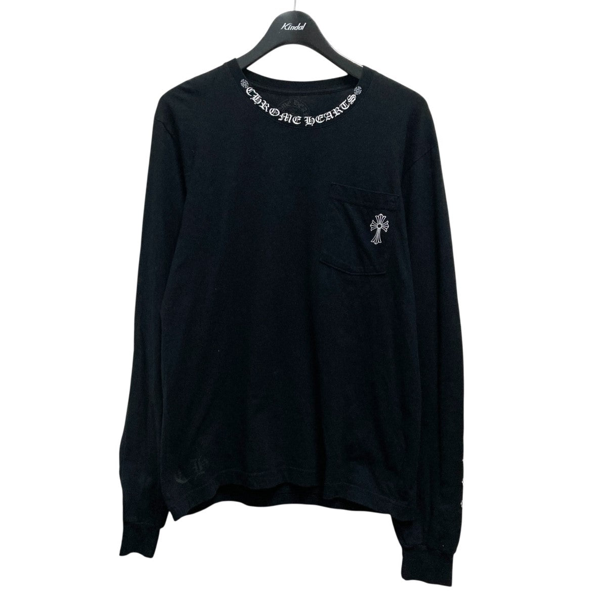 CHROME HEARTS(クロムハーツ) Neck Logo LS Teeプリントカットソー024