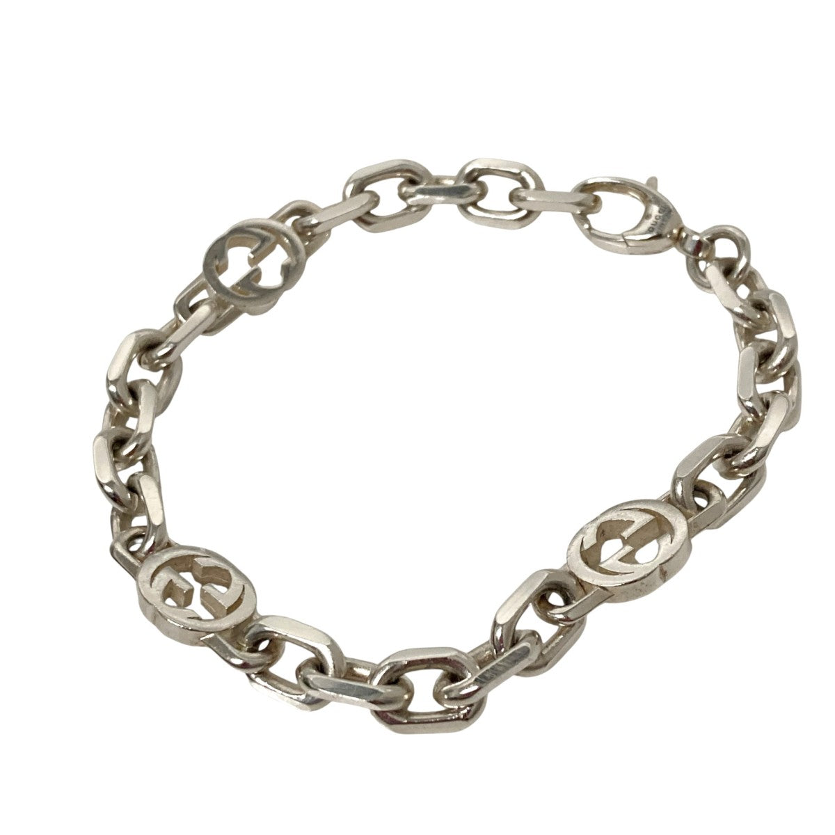 GUCCI ブレスレット　インターロッキング　チェーン　シルバー　17号 GUCCI ブレスレット チェーン インターロッキング 17号 シルバー925