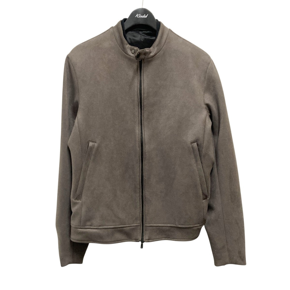 AOURE】ポンチスェード シングルライダースジャケット