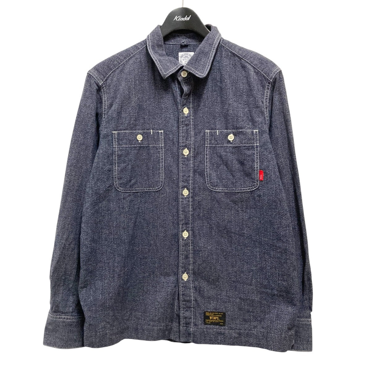 希少美品WTAPS ダブルタップス　長袖シャツ　コットン　S 緑・黄・白　日本製 W)taps（シャツ）のフリマアイテム一覧