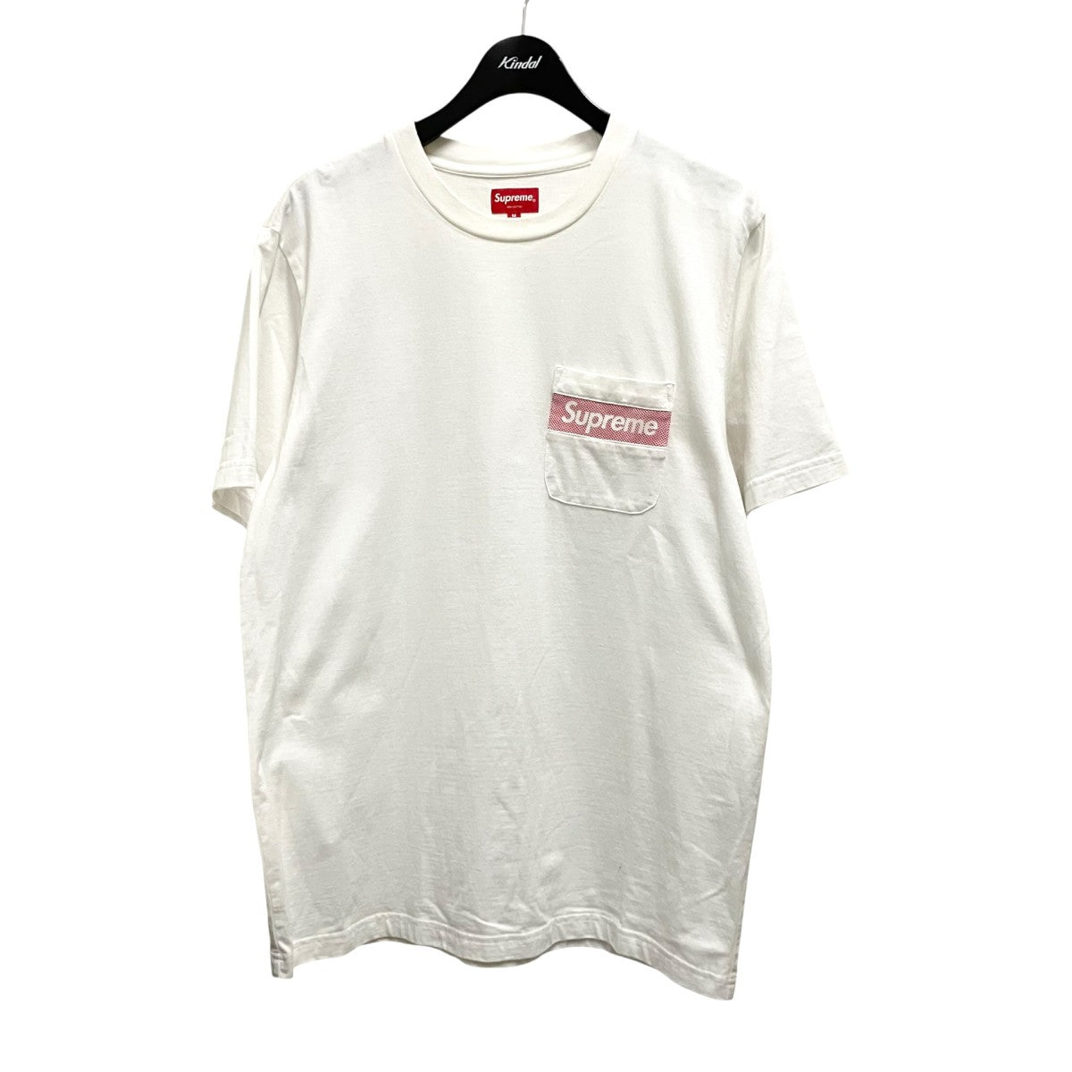 Supreme(シュプリーム) Mesh Stripe Pocket Tee半袖Tシャツ ホワイト 