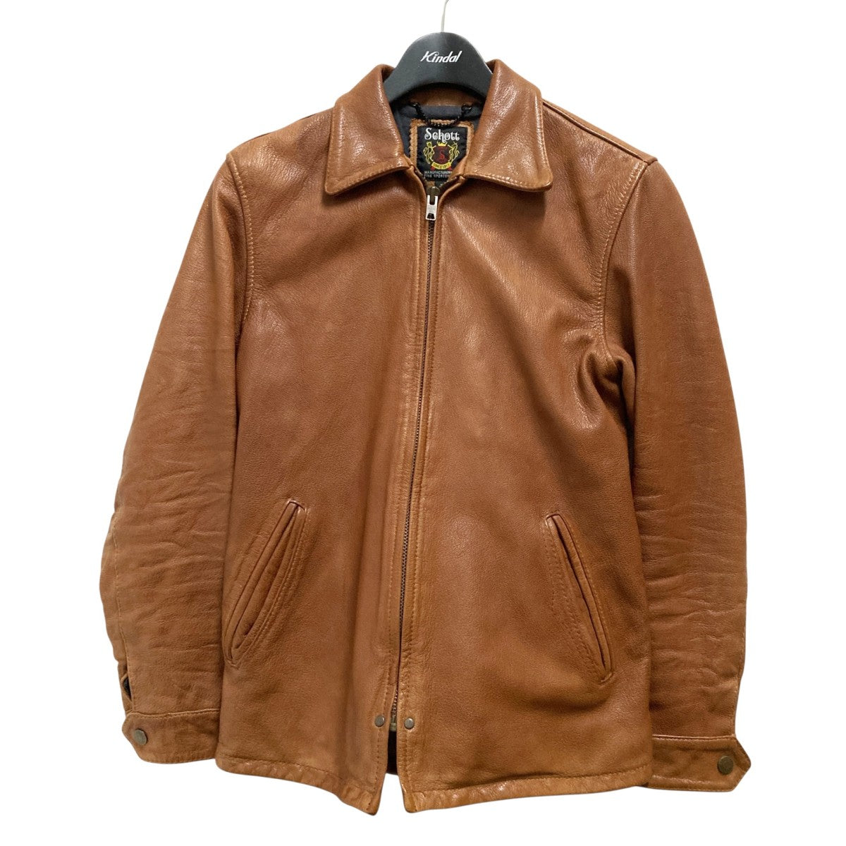 Schott USA製　ブラウン レザージャケット Schott(ショット) GOAT SKIN JACKETレザージャケット3151041 3151041