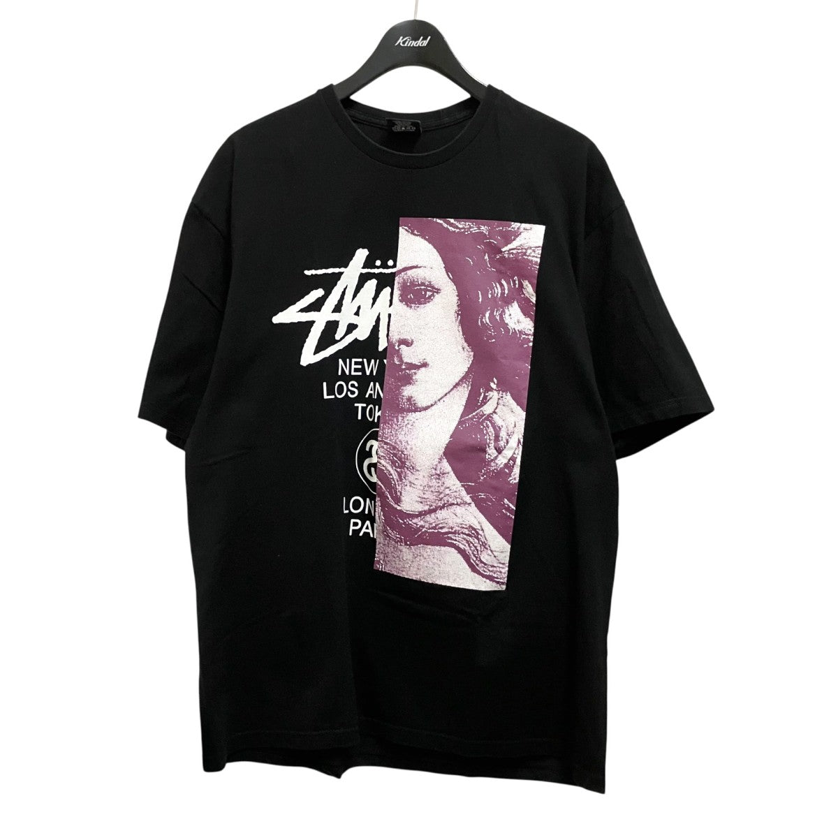 stussywomen ブラック stussy(ステューシー) WT VENUS TEE' WORLD TOUR半袖Tシャツ ブラック