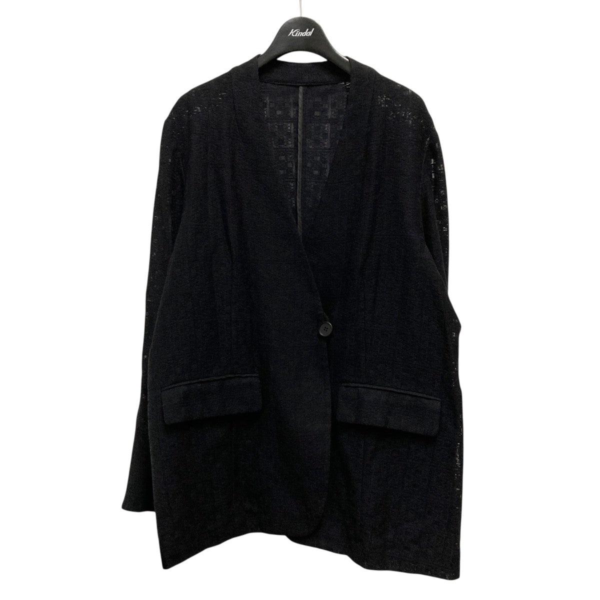 【美品】今季 コラージュギャラルダガランテ シアーノーカラージャケット COLLAGE GALLARDAGALANTE(コラージュ ガリャルダガランテ) シアーノー