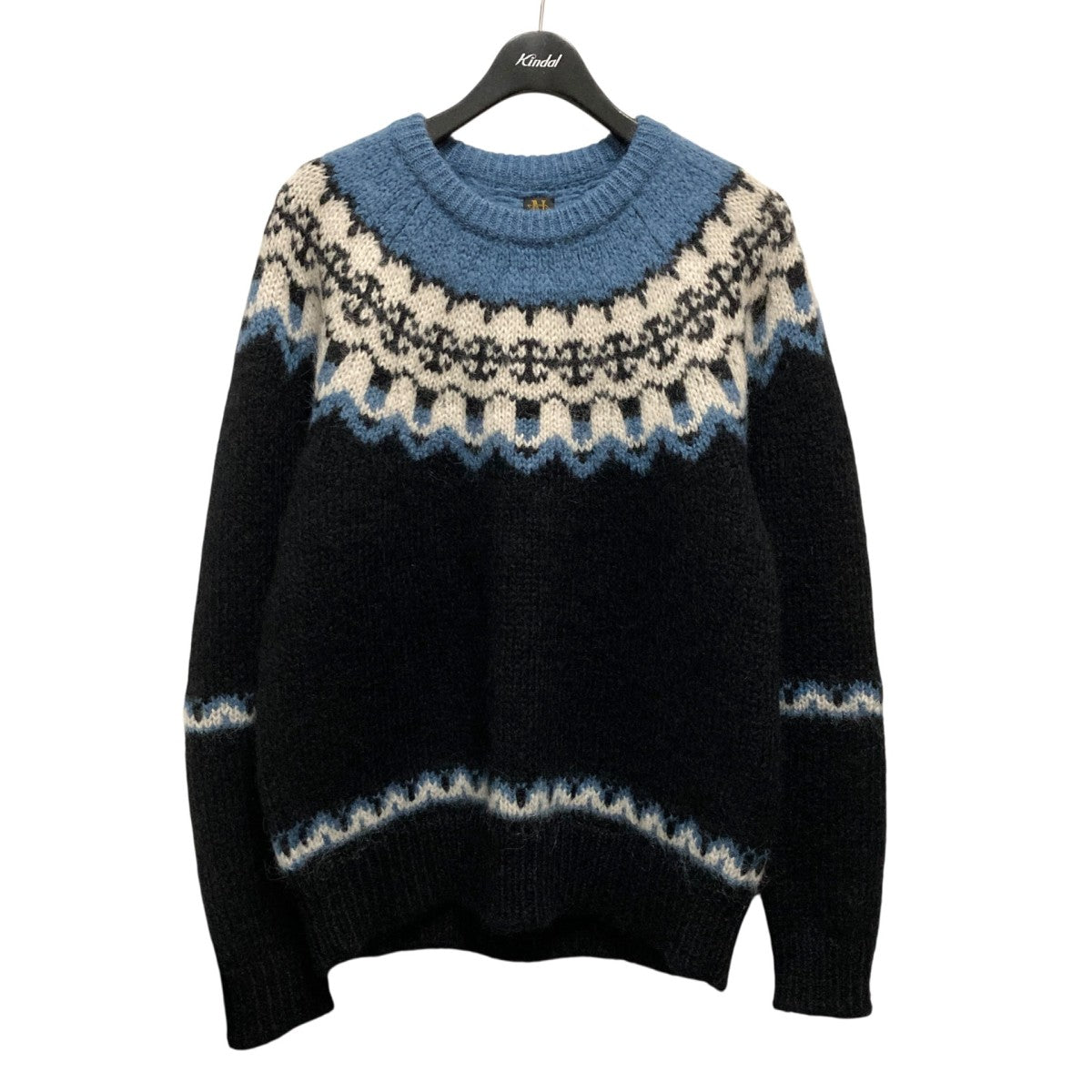 BATONER(バトナー) MOHAIR NORDIC CREW NECKモヘヤ・アルパカ混ニット
