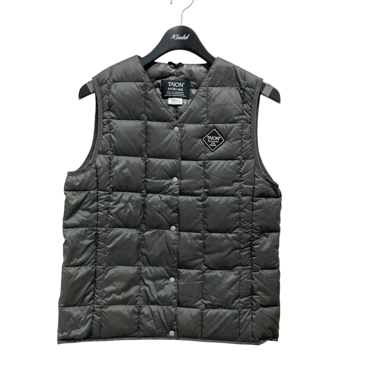 TAION(タイオン) ダウンベストQC 078287 QC 078287 グレー サイズ L