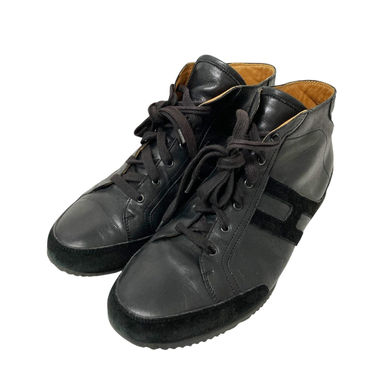 HERMES(エルメス) レザースニーカー ブラック サイズ 40 1/2 HERMES(エルメス) レザースニーカー ブラック サイズ 40 1/2