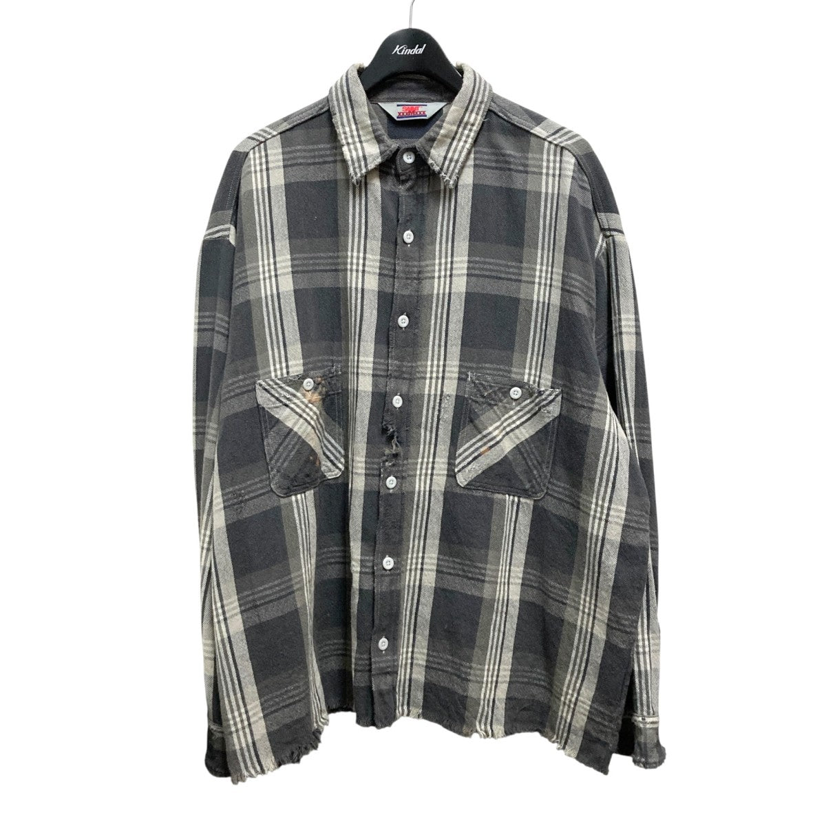 SAINT MICHAEL(セントマイケル) 加工チェックシャツSM S23 0000 039 SM