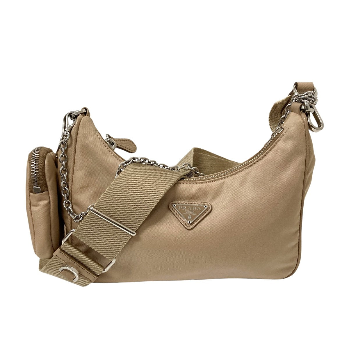 PRADA(プラダ) キーリング欠品三角プレートショルダーバッグ 7/D