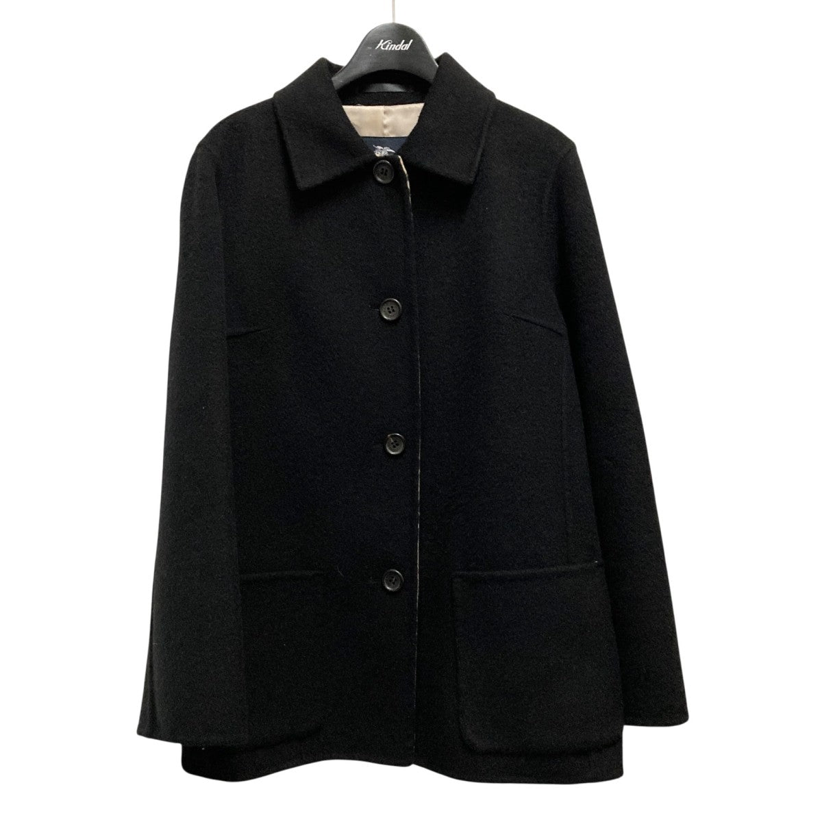 BURBERRY バーバリーロンドン　ダッフルコート　L カシミヤ混　ネイビー BURBERRY ダッフルコート ネイビー 紺 ロング丈 美品 Burberrys