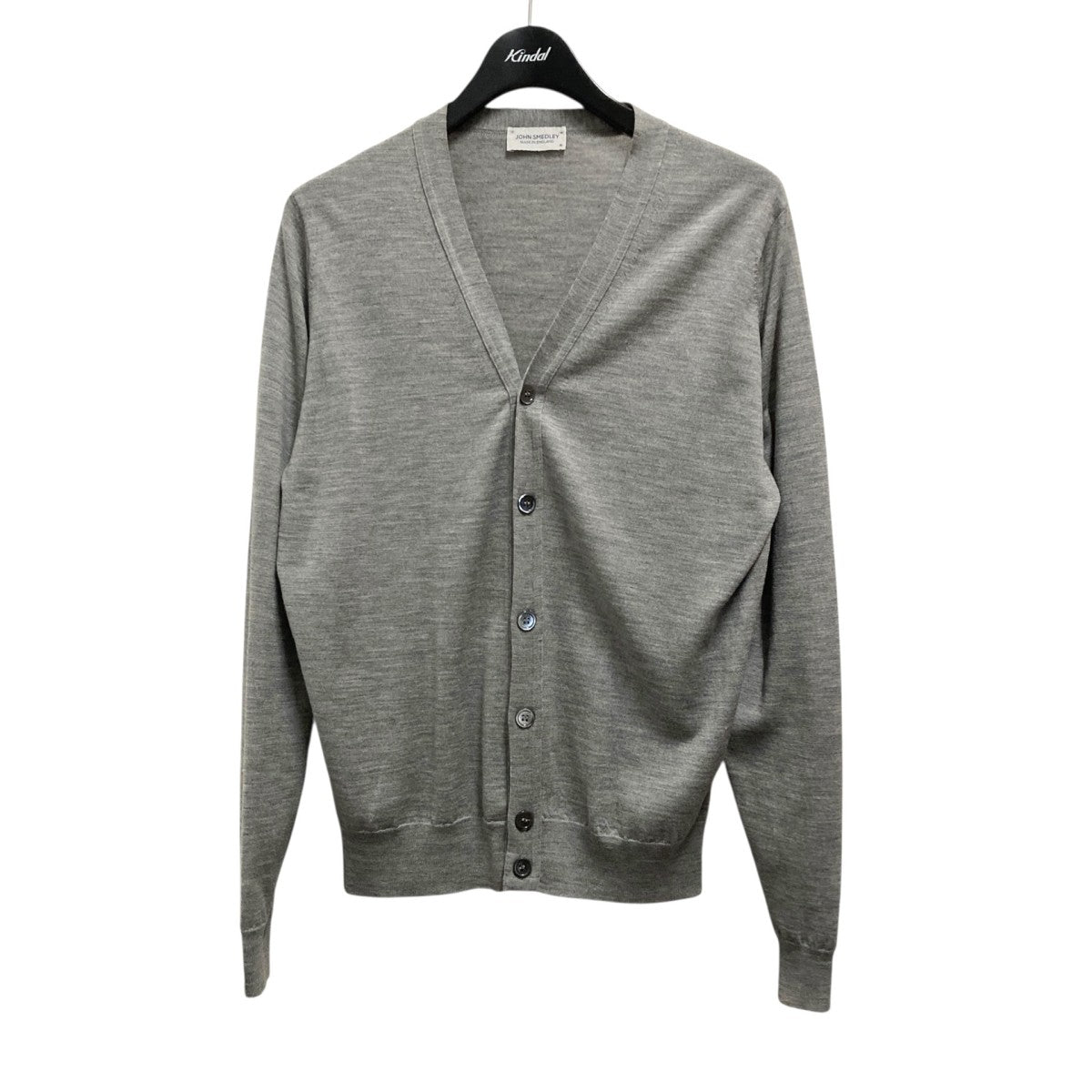 かしと 　JOHN SMEDLEY グレー カーディガン M かしと JOHN SMEDLEY グレー カーディガン M JOHN SMEDLEY（ジョン