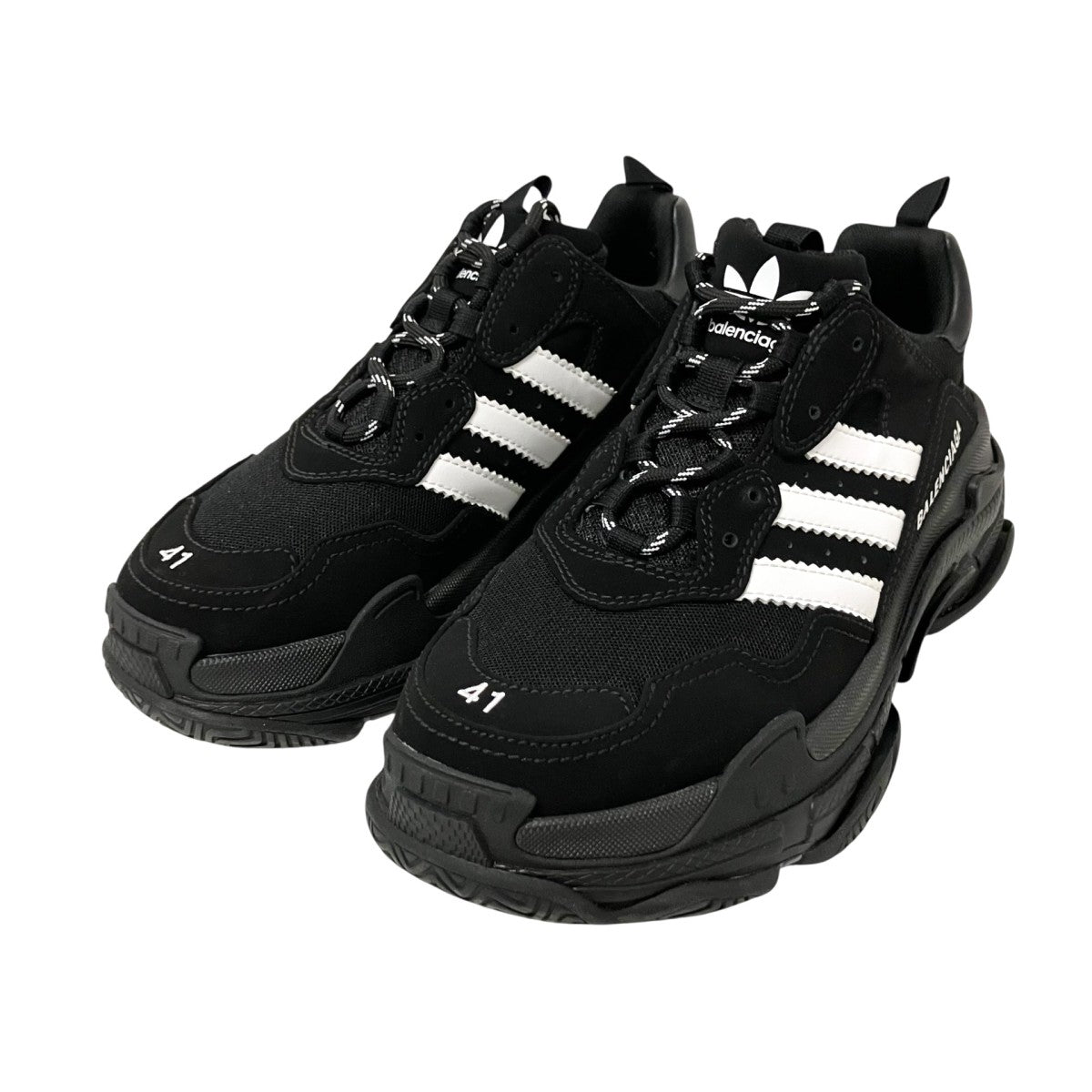 adidas×BALENCIAGA Triple Sスニーカー712821 712821 ブラック サイズ