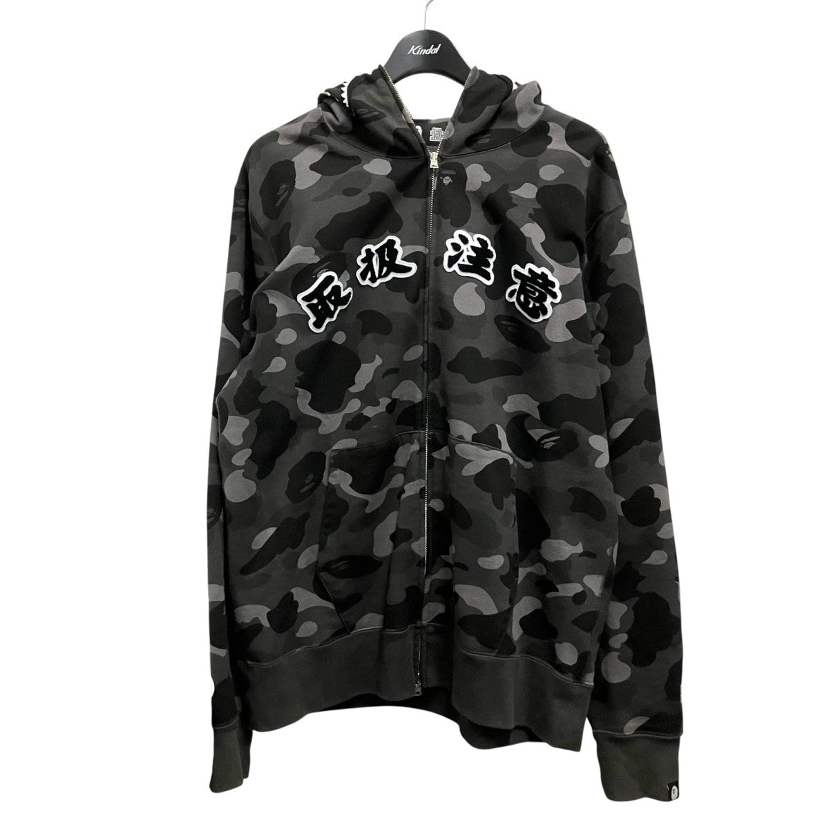 A BATHING APE×THE BLACK EYE PATCH ジップパーカー001ZPK231902C