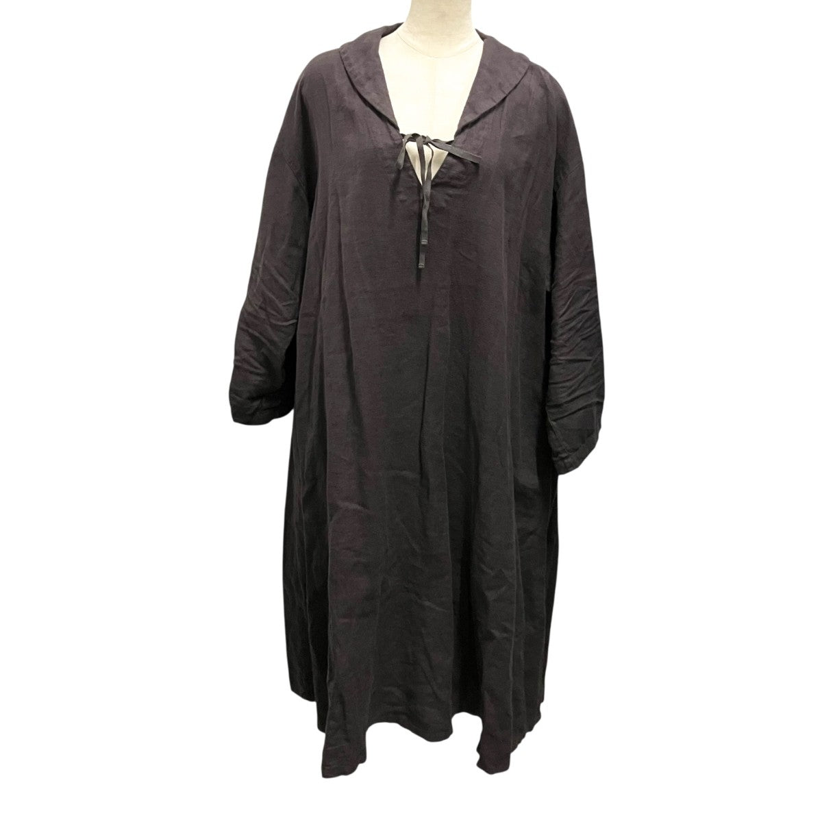 nest Robe(ネストローブ) 起毛リネンプチセーラースモックワンピース