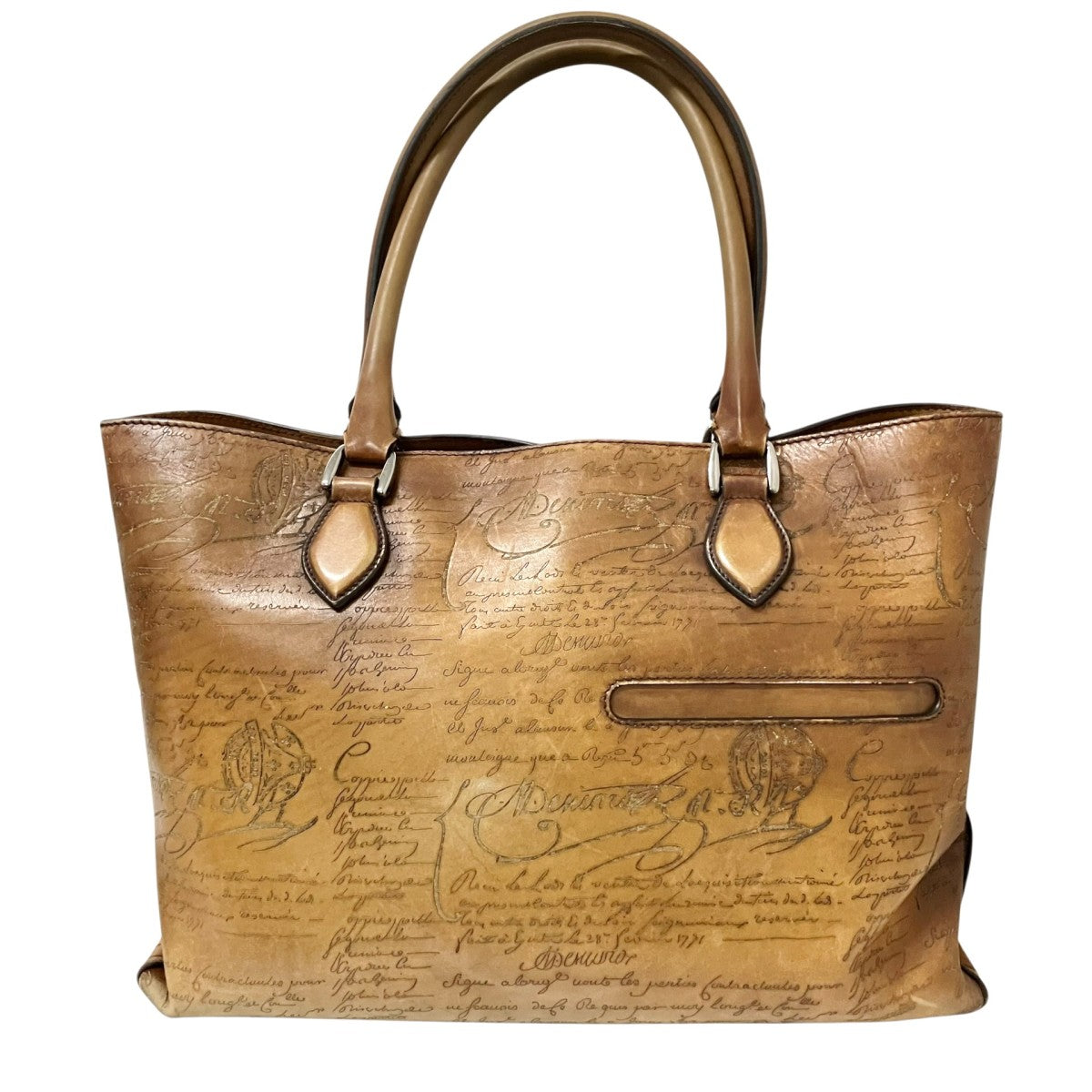 Berluti(ベルルッティ) カリグラフィトートバッグ A0168 ブラウン