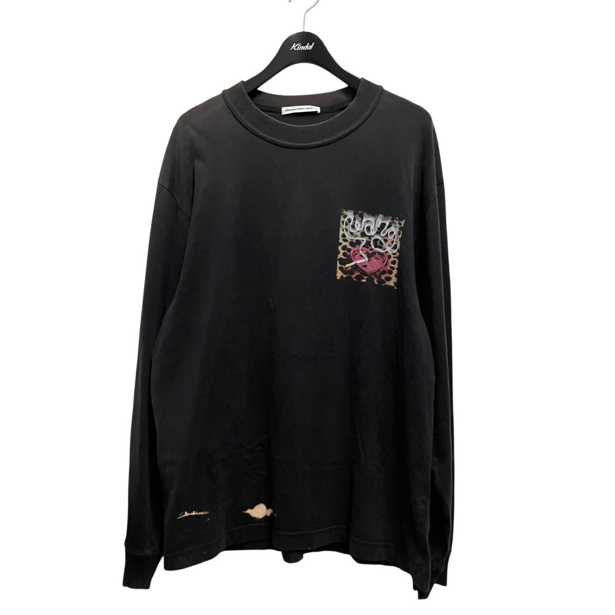 アレキサンダーワン Alexander Wang ロンT カットソー Tシャツ ALEXANDER WANG(アレキサンダーワン) LONG SLEEVE T-SHIRT WITH SMOKE