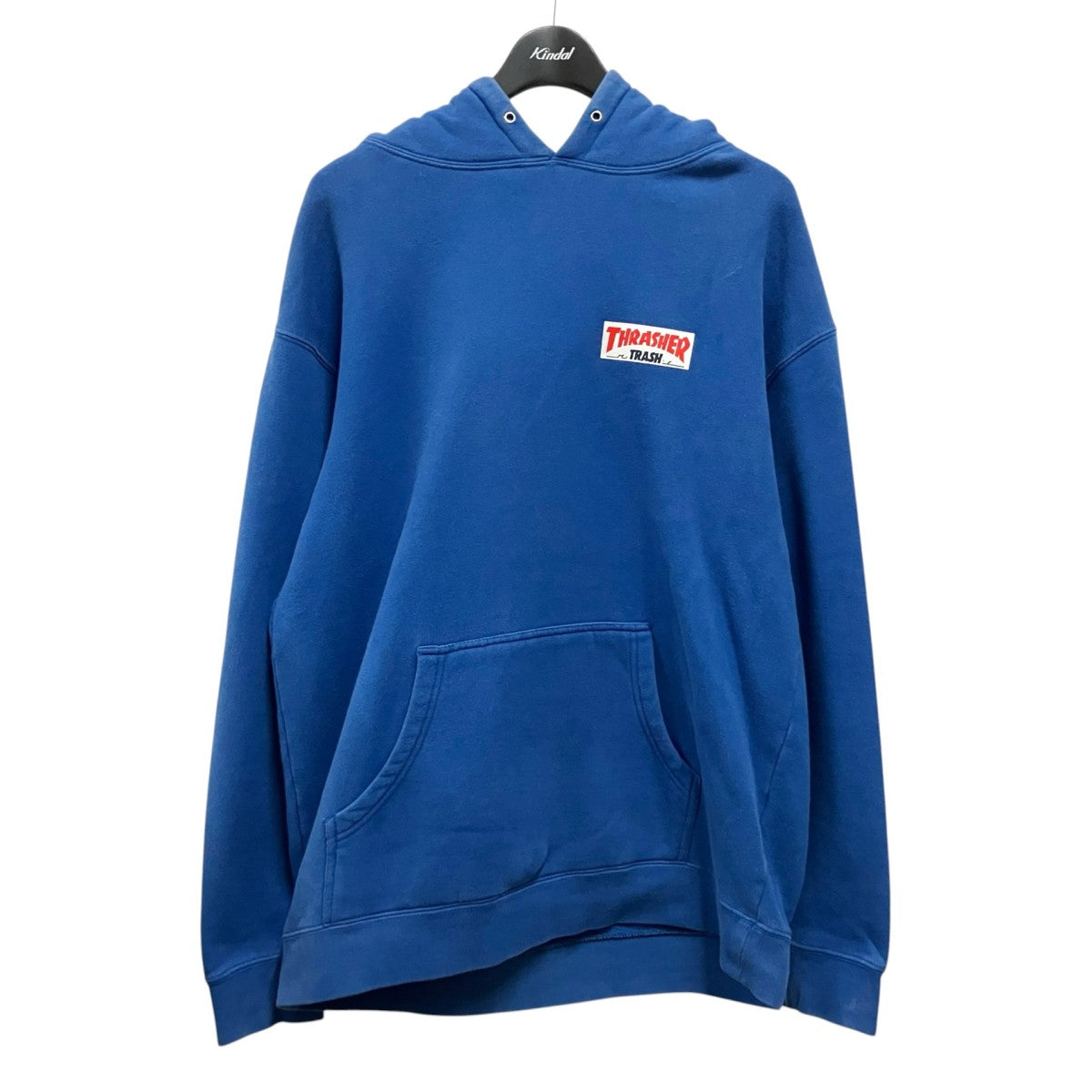 THRASHER プルオーバーパーカー ブルー XL THRASHER×Fucking Awesome プルオーバーパーカー ブルー サイズ L