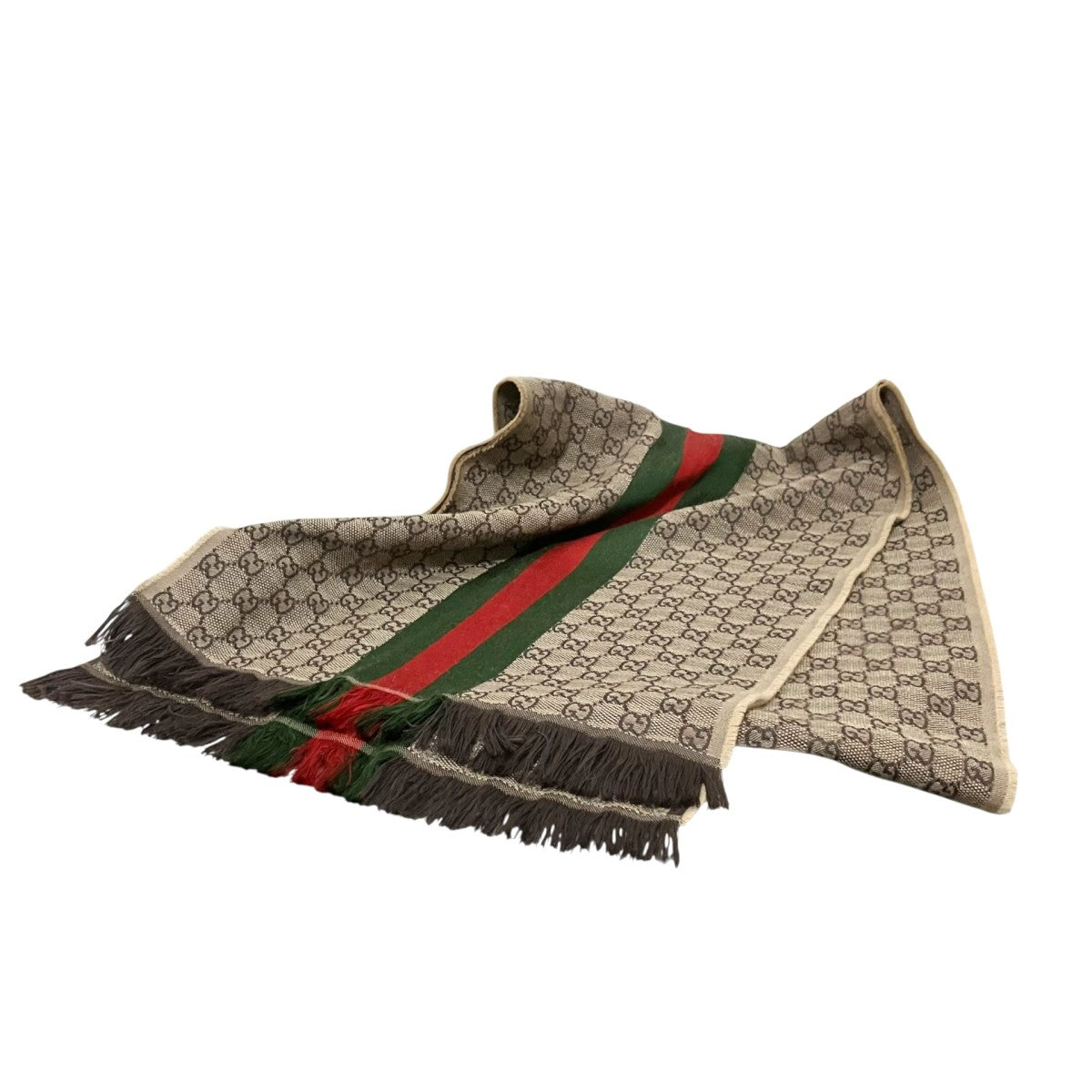 GUCCI GG柄シルク混ストール147351 古着・中古-2枚目のアイテム画像