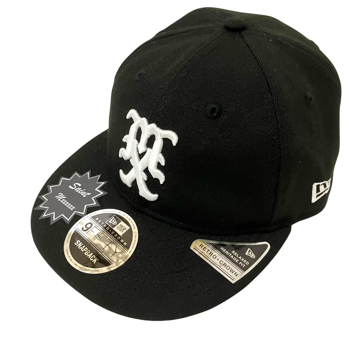 New Era×SAINT MICHAEL ロゴ刺繍キャップ ブラック｜【公式】カインド