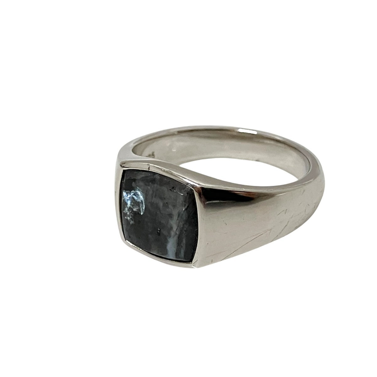 TOM WOOD(トムウッド) Kay Ring Larvikiteシグネットリング シルバー 