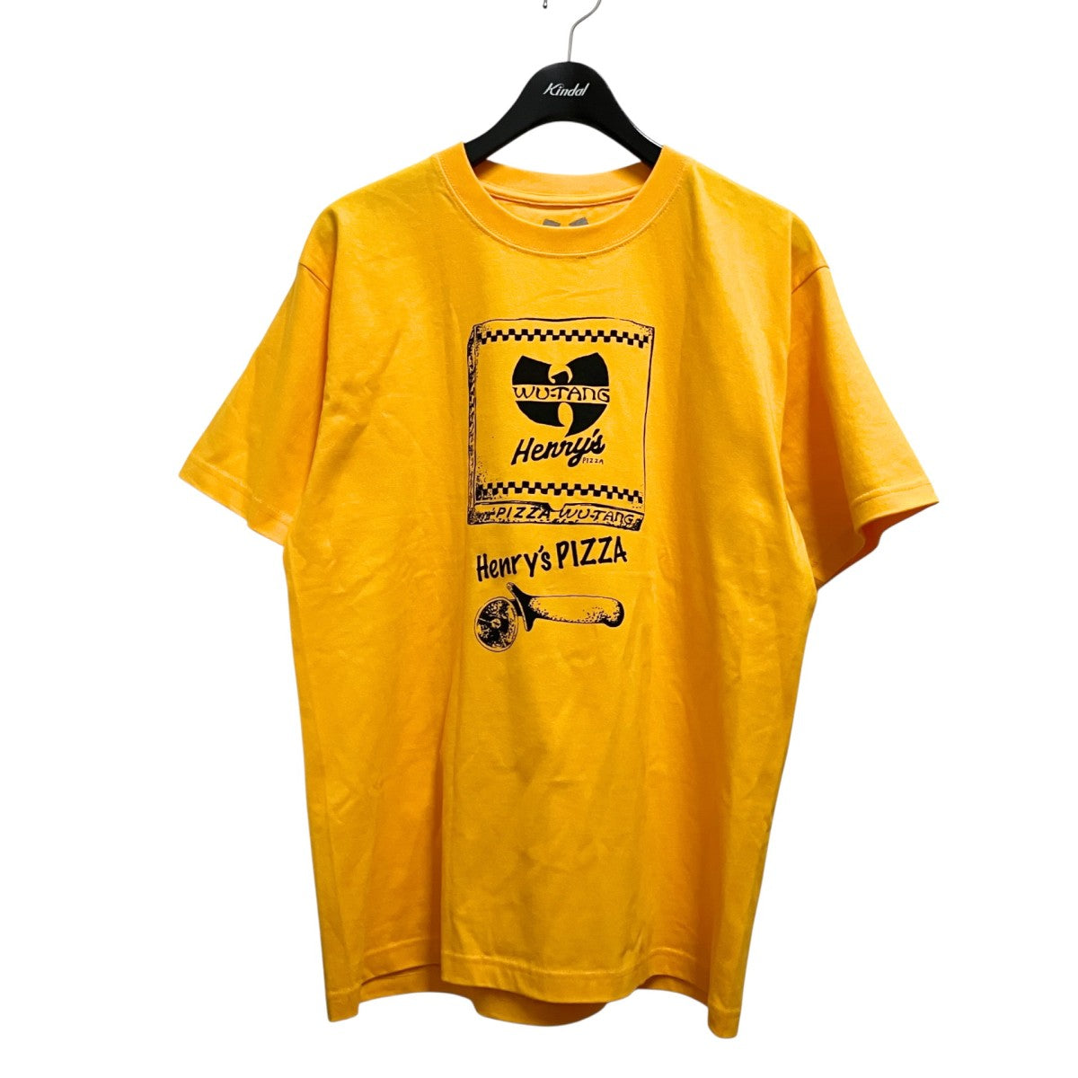 P*k様 Wu-Tang Clan Henry's Pizza Tシャツ L WU-TANG×VERDY Henry's PIZZA半袖Tシャツ イエロー サイズ L｜【公式