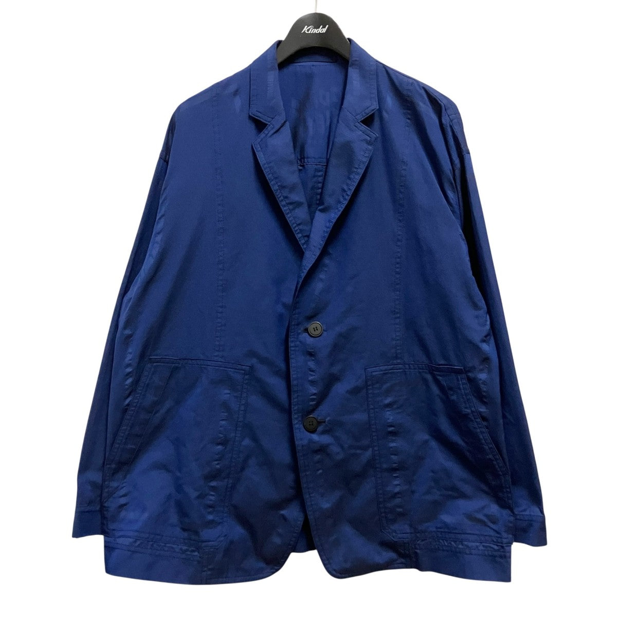 超美品 me by イッセイミヤケ　テーラードジャケット　ブルー ISSEY MIYAKE(イッセイミヤケ) TYPE-UテーラードジャケットAT21FD103