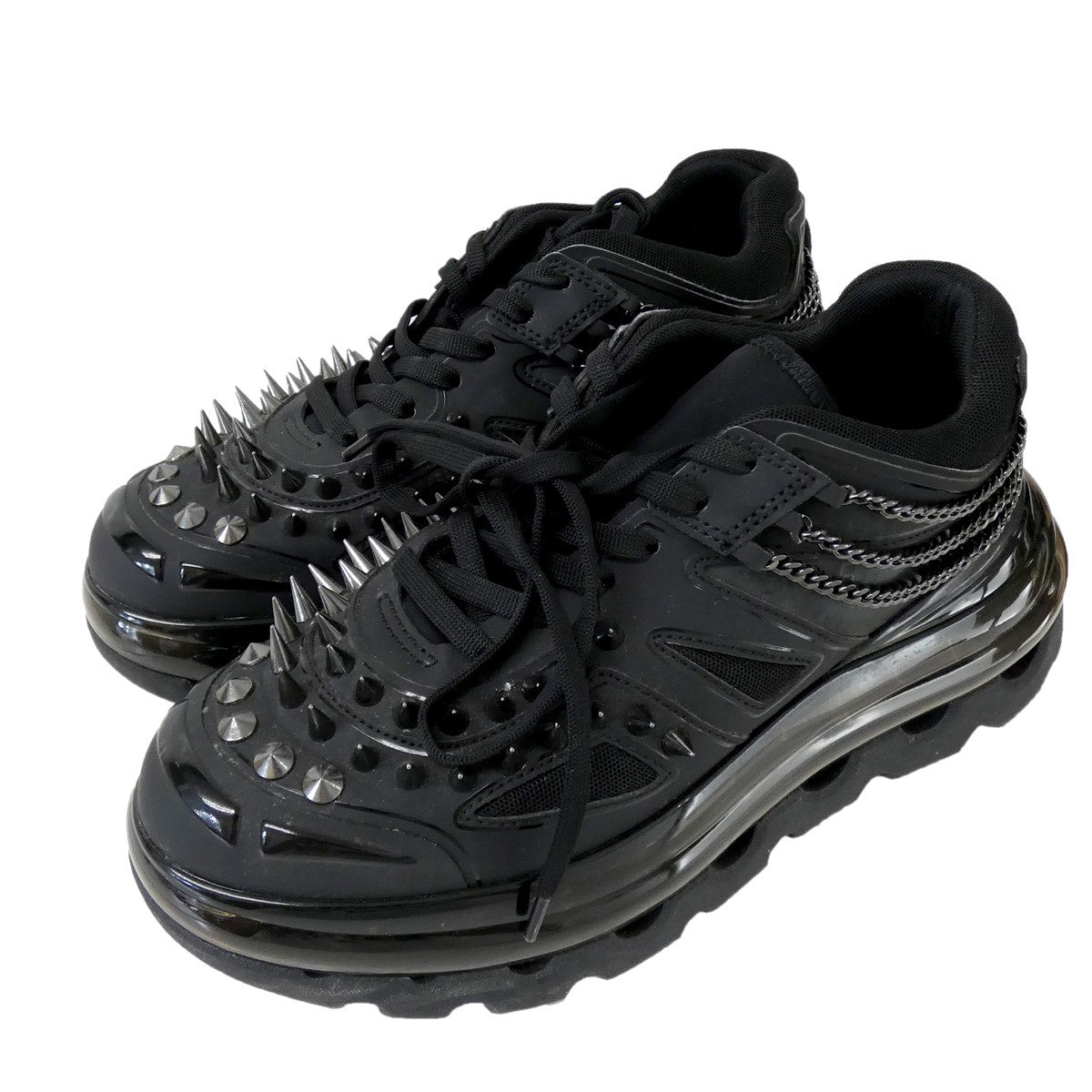 SHOES 53045(シューズ53045) 「BUMP’AIR BLACK GOTHIC」　ゴシックスニーカー 【10月25日値下】 ブラック  サイズ 13｜【公式】カインドオルオンライン ブランド古着・中古通販【kindal】