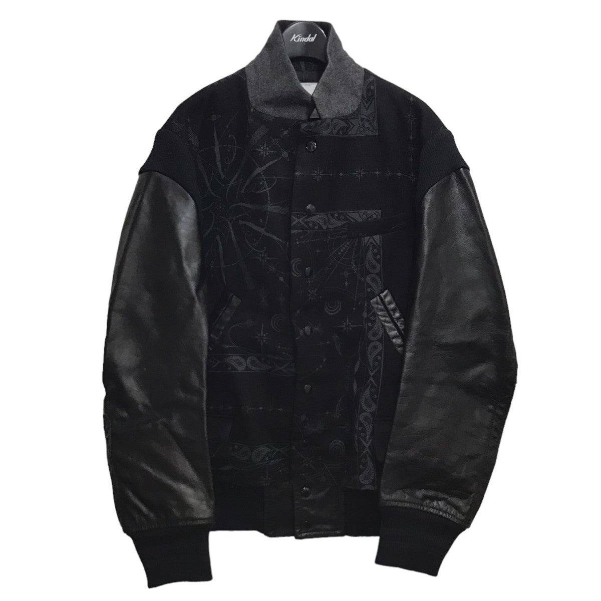 sacai(サカイ) 20AW ×Dr． Woo 「Bandana print Blouson」スタジャン 20-02328M ブラック サイズ  14｜【公式】カインドオルオンライン ブランド古着・中古通販【kindal】