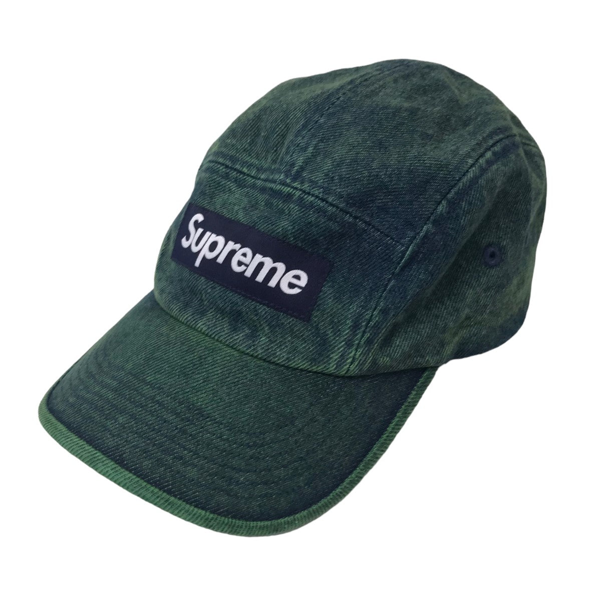 SUPREME(シュプリーム) 23SS 「Denim Camp Cap」デニムキャンプキャップ オーバーダイグリーン サイズ  11｜【公式】カインドオルオンライン ブランド古着・中古通販【kindal】