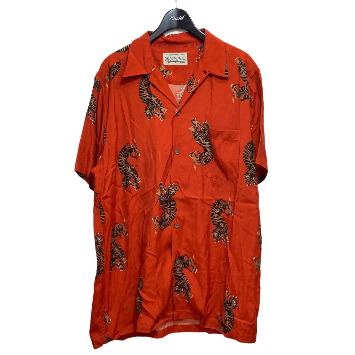 WACKO MARIA(ワコマリア) ｢HAWAIIAN SHIRT S／S(TYPE-18)｣虎柄半袖ハワイアンシャツ レッド サイズ  13｜【公式】カインドオルオンライン ブランド古着・中古通販【kindal】