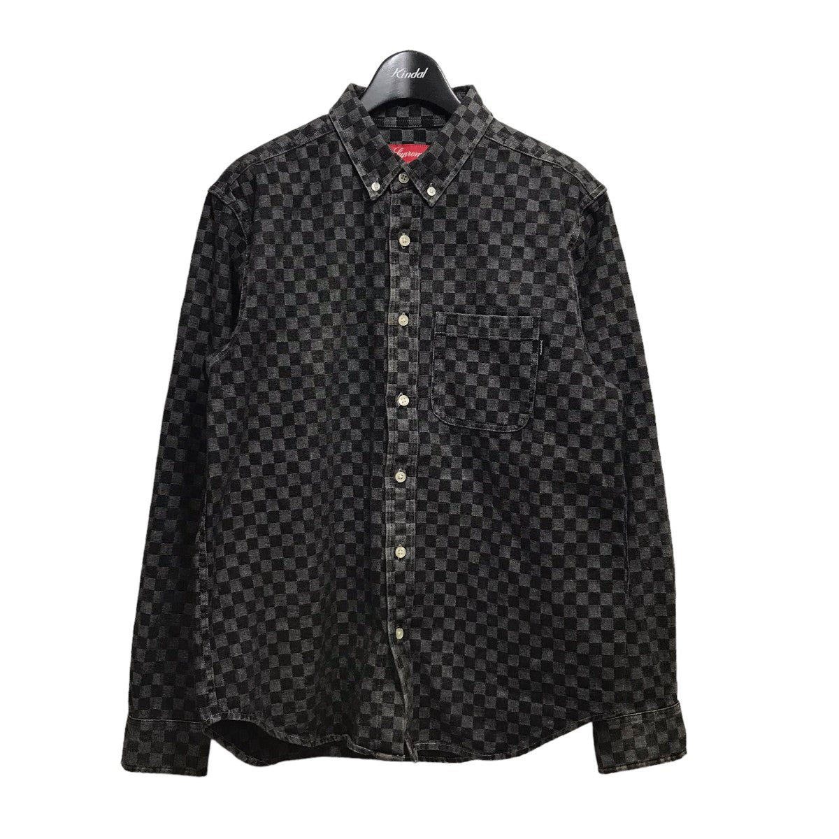 SUPREME(シュプリーム) 18AW 「Checkered Denim Shirt」チェックデニムシャツ ブラック×グレー サイズ  12｜【公式】カインドオルオンライン ブランド古着・中古通販【kindal】