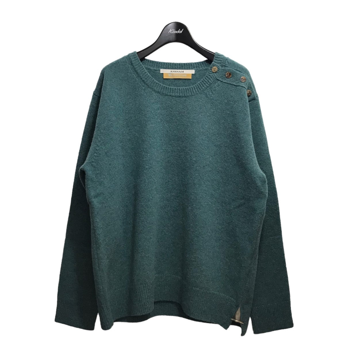 ANSNAM(アンスナム) 「CREWNECK KNIT」クルーネックニット ブルー 