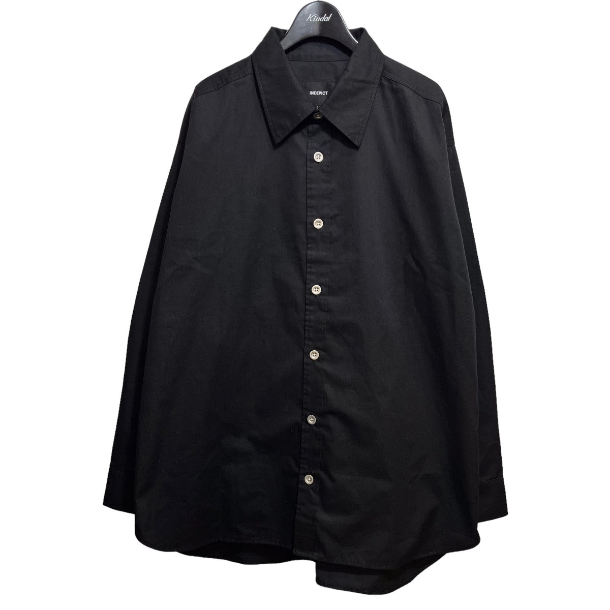 INDEPICT(インディピクト) 「METAL BUTTON LOOSE FIT SHIRT」 長袖シャツ ブラック サイズ  14｜【公式】カインドオルオンライン ブランド古着・中古通販【kindal】