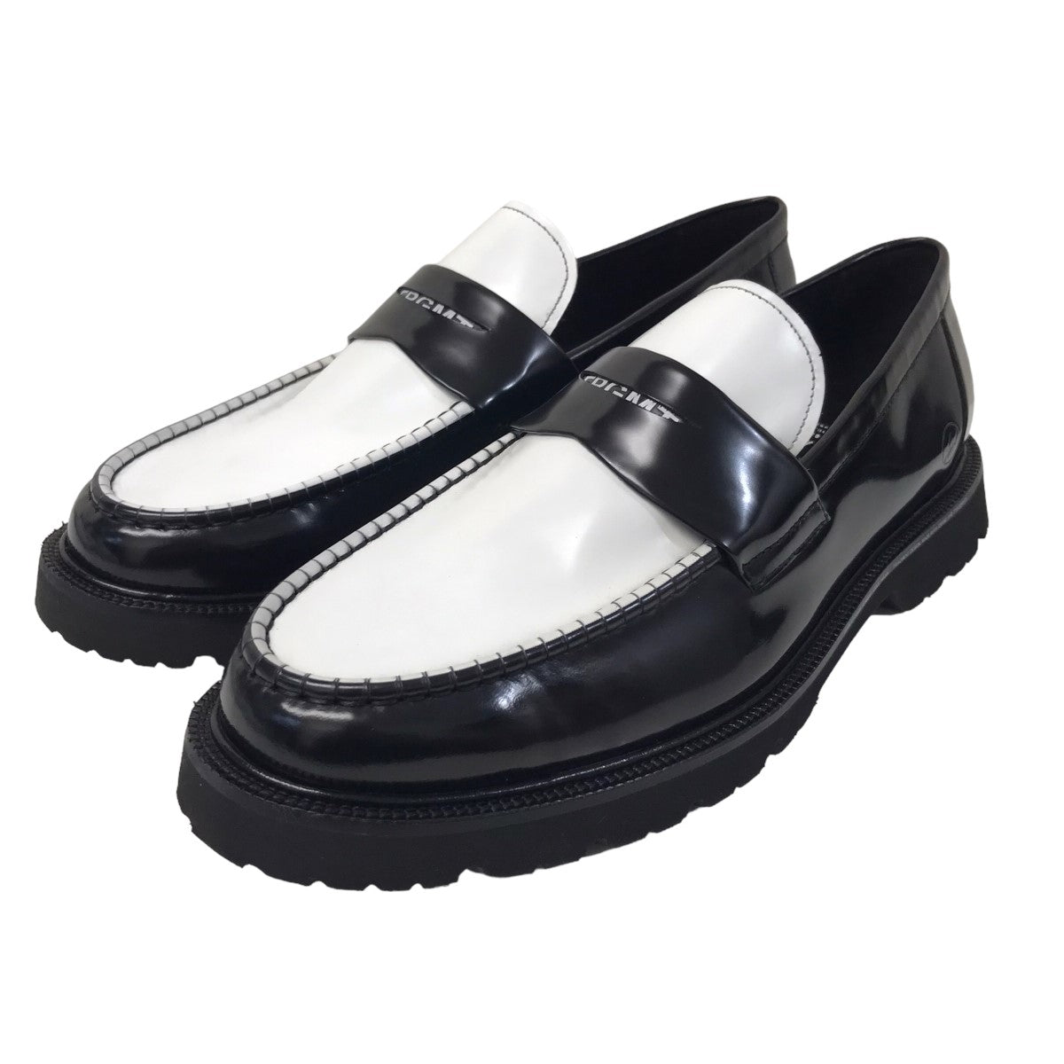 靴新品 FRAGMENT × COLE HAAN ローファー 白黒 26cm - 靴