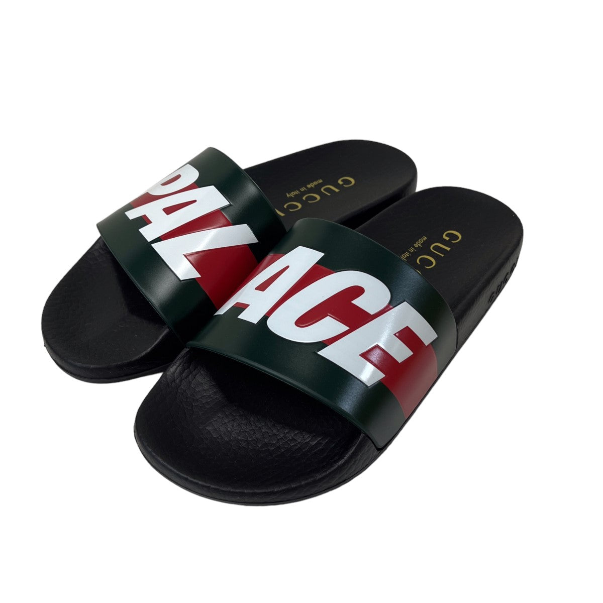 GUCCI×PALACE Logo Web Sandalスライドサンダル723352 723352 ブラック サイズ  36｜【公式】カインドオルオンライン ブランド古着・中古通販【kindal】