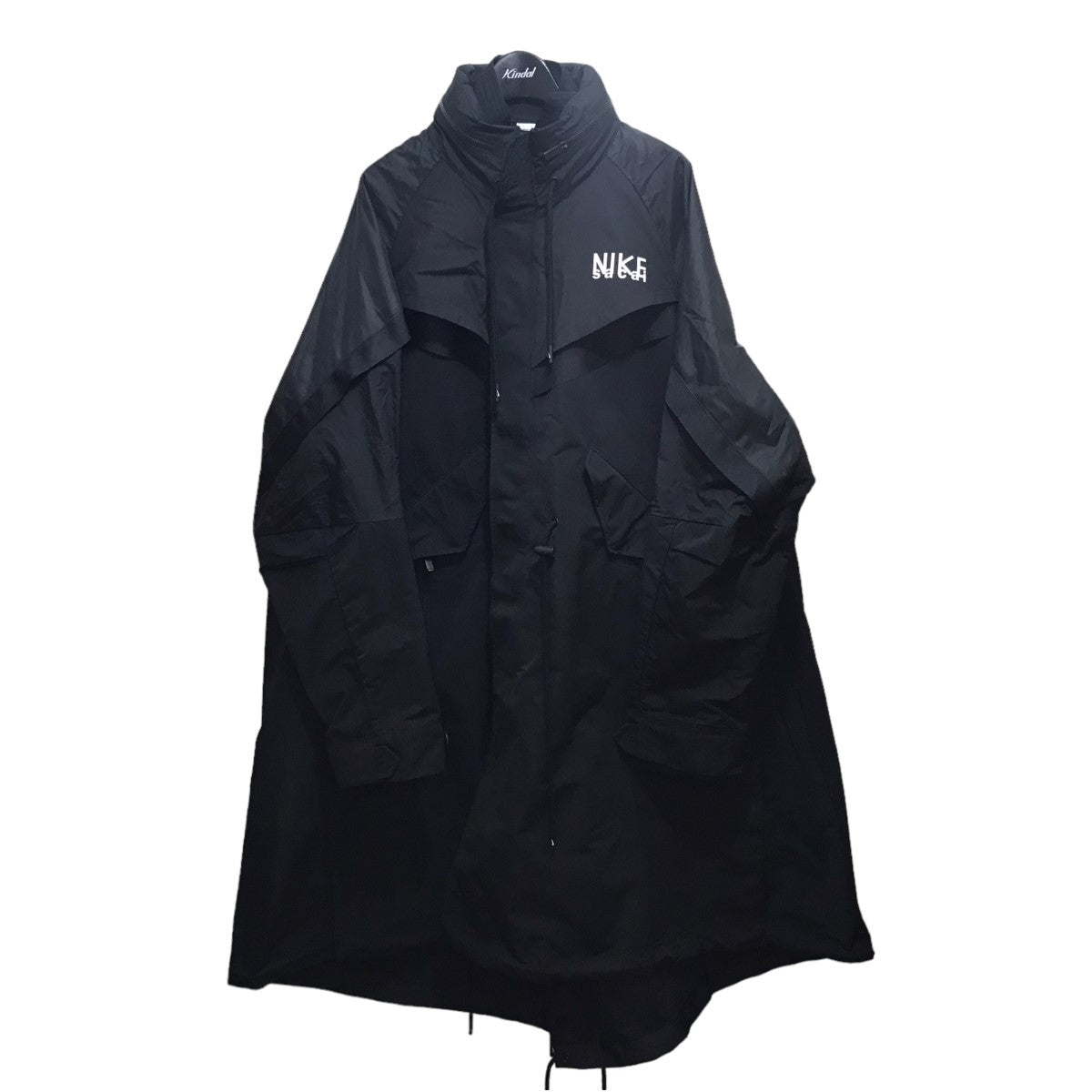 sacai×NIKE NRG TRENCH JACKETナイロンロングコートDQ9028-010 DQ9028-010 ブラック サイズ  M｜【公式】カインドオルオンライン ブランド古着・中古通販【kindal】