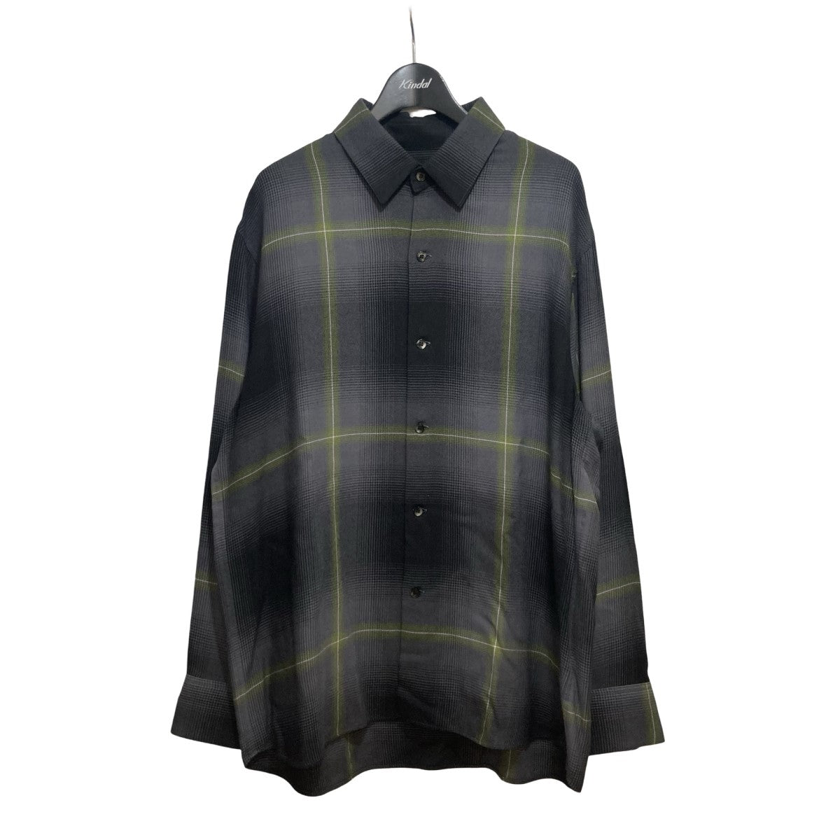 LAD MUSICIAN(ラッドミュージシャン) MODAL TWILL OMBRE CHECK BIG SHIRTチェック長袖シャツ2124-133  2124-133 グレー サイズ 42｜【公式】カインドオルオンライン ブランド古着・中古通販【kindal】