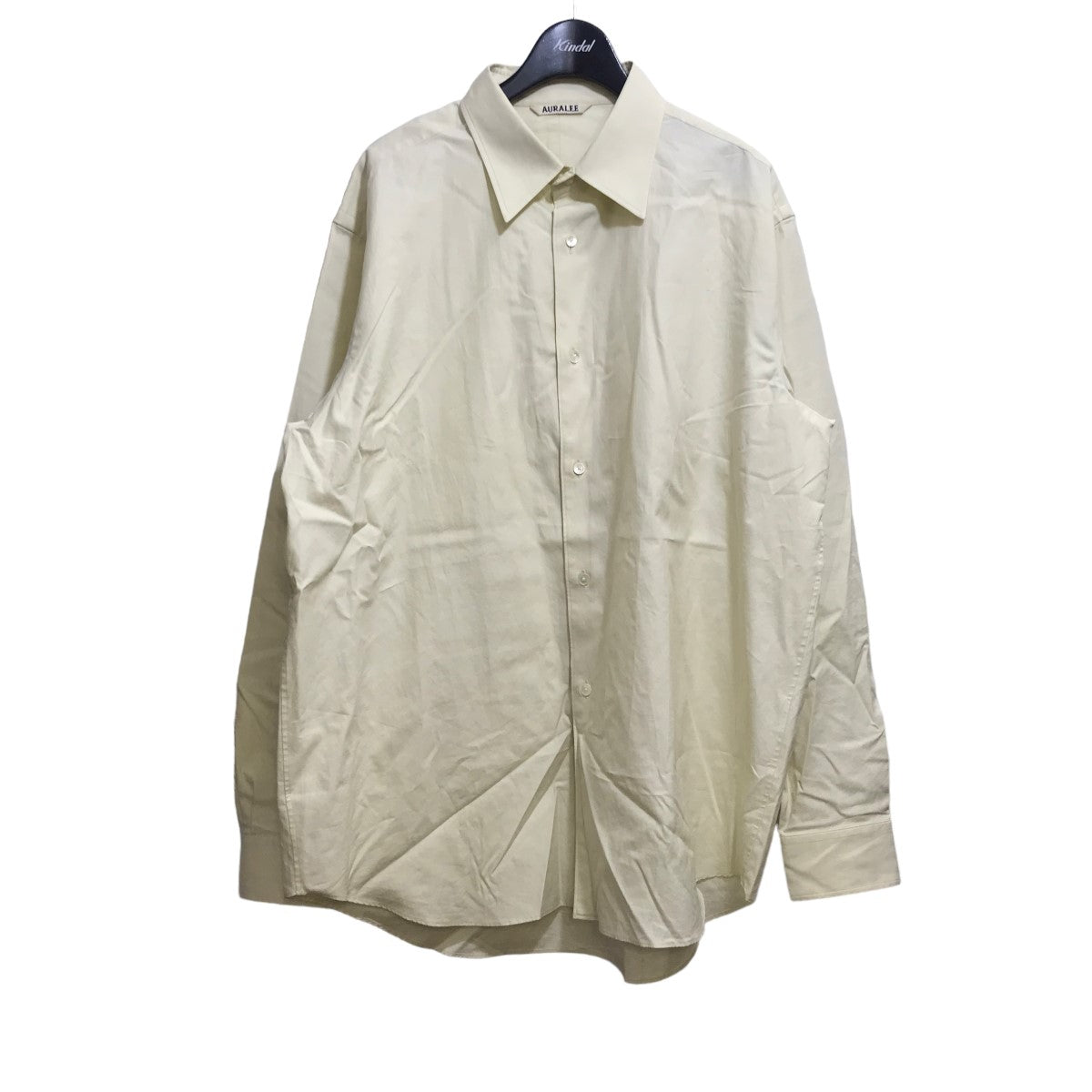 AURALEE(オーラリー) WASHED FINX TWILL SHIRT 長袖シャツ A24SS01TN ベージュ サイズ  18｜【公式】カインドオルオンライン ブランド古着・中古通販【kindal】