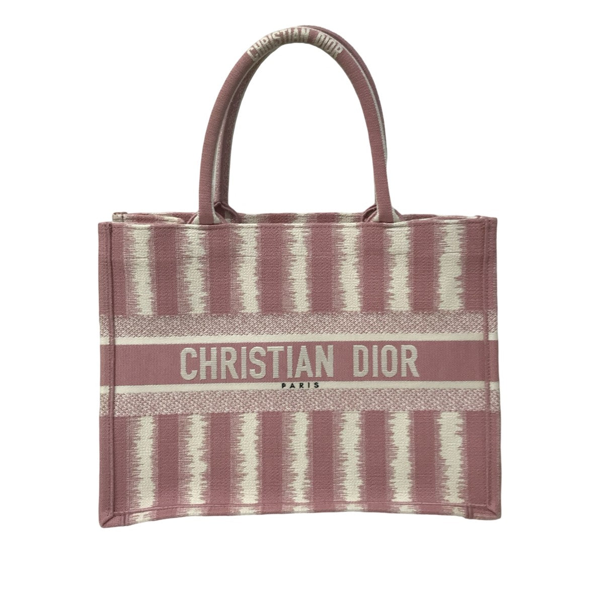 Christian Dior(クリスチャンディオール) エンブロイダリー BOOK TOTE ブックトート ミディアム トートバッグ50-MA-1220  50-MA-1220 ピンク｜【公式】カインドオルオンライン ブランド古着・中古通販【kindal】