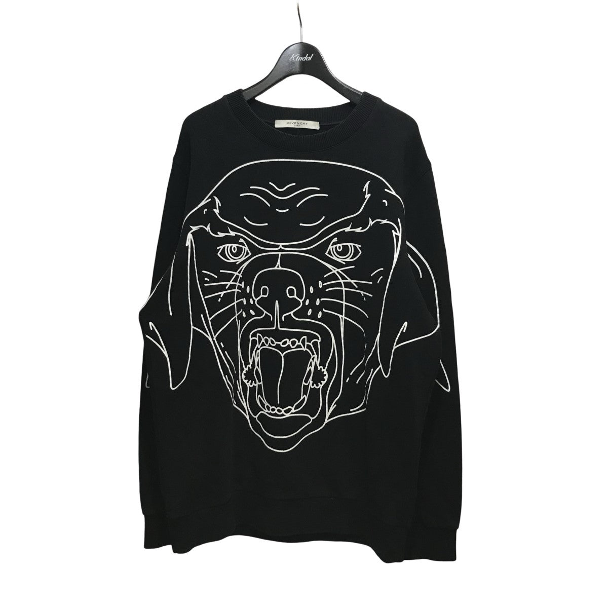 GIVENCHY(ジバンシィ) ロットワイラープリントスウェットトレーナ17J 7172 653 17J 7172 653 ブラック サイズ  S｜【公式】カインドオルオンライン ブランド古着・中古通販【kindal】