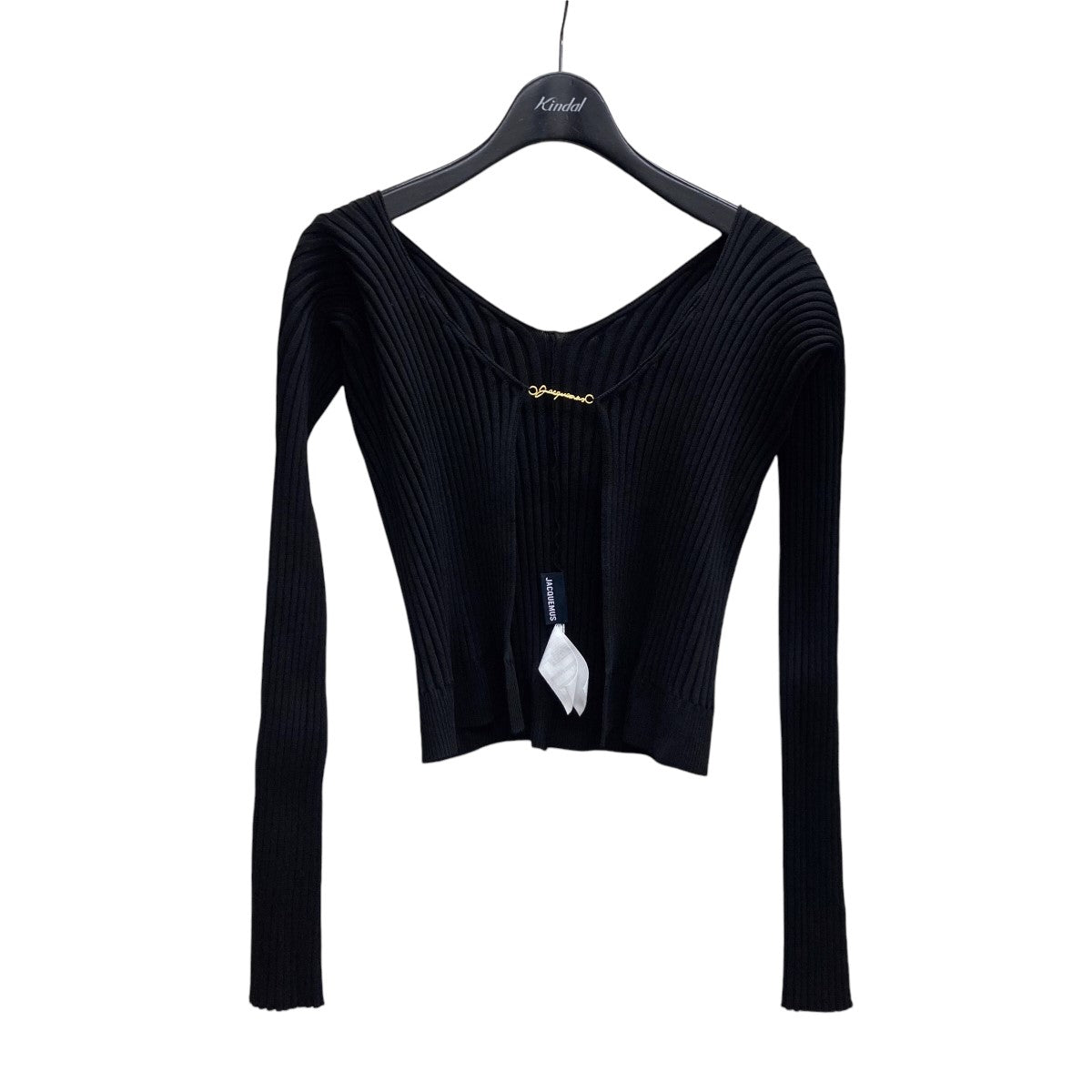 JACQUEMUS(ジャックムス) リブニットカーディガン75008 75008 ブラック 