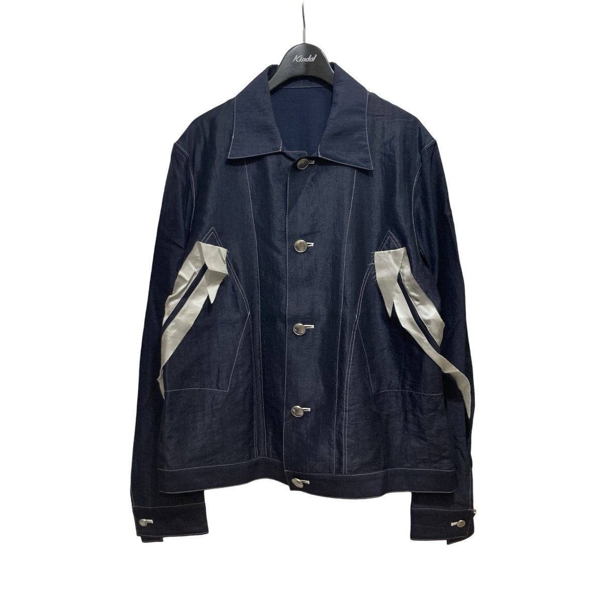 sulvam(サルバム) 23SSSLIM SHORT BLOUSONステッチジャケットSR-J09-400 SR-J09-400 ネイビー サイズ  L｜【公式】カインドオルオンライン ブランド古着・中古通販【kindal】