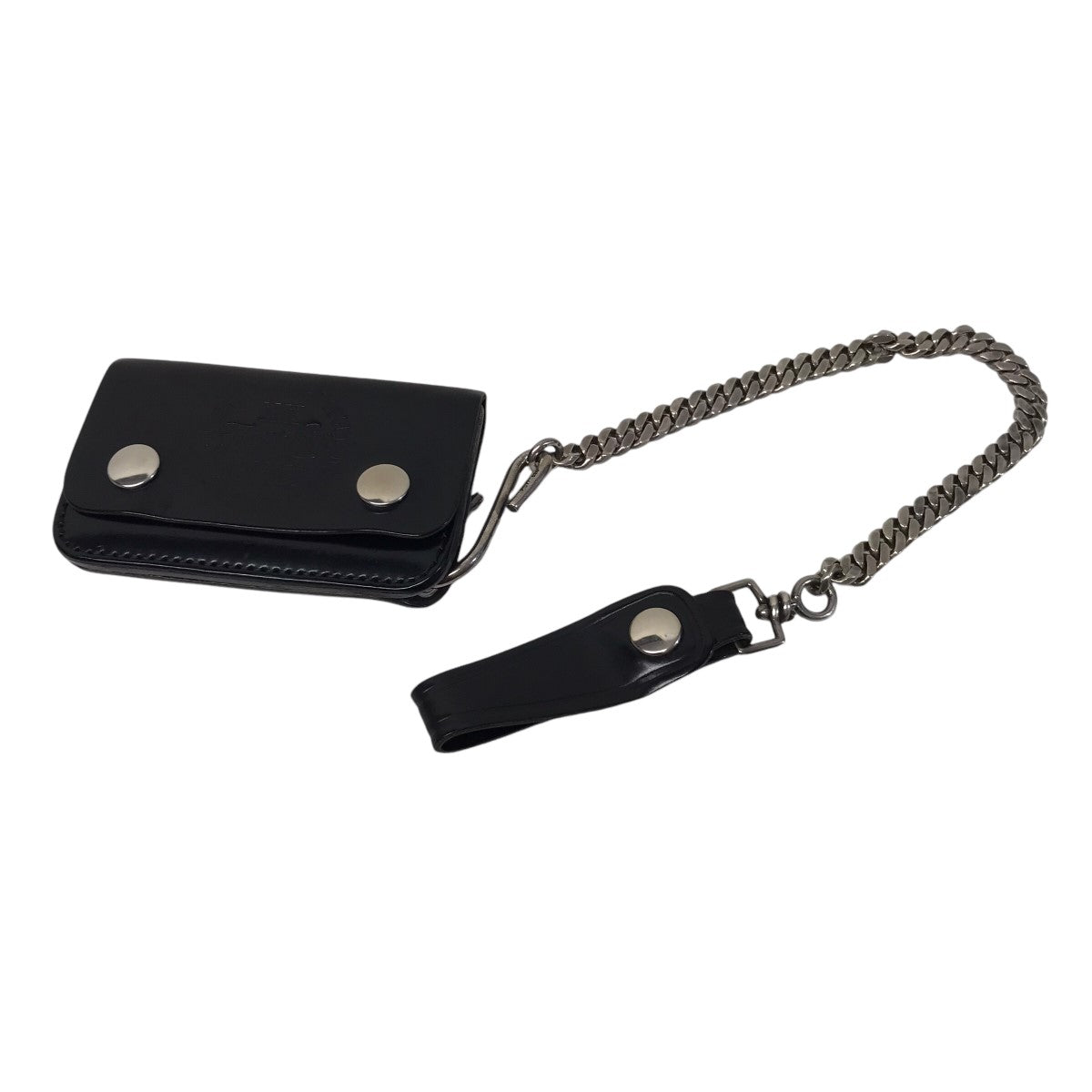 Porter PSレザーウォレットチェッカーフラッグ ブラック 力強い