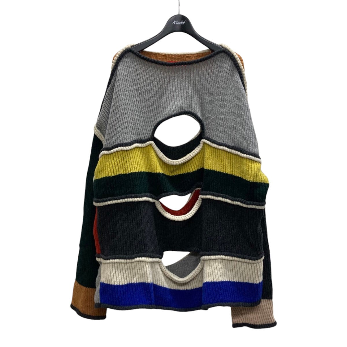 ECKHAUS LATTA ニヒリストカットアウトウールセーター764-EL-PS20-M 古着・中古-1枚目のアイテム画像