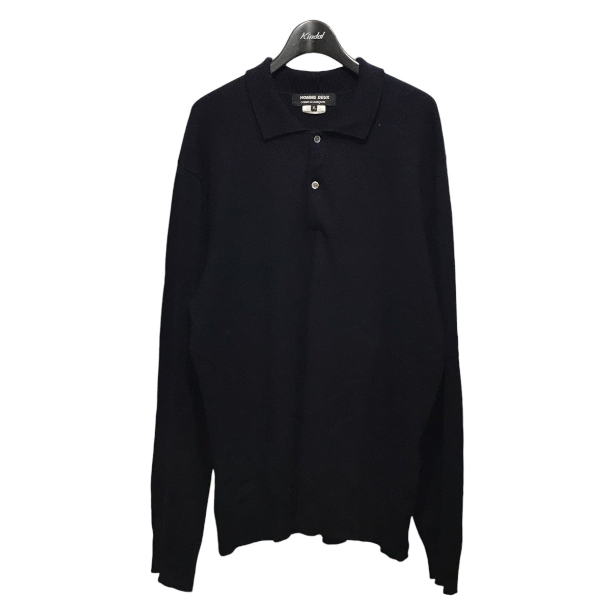 COMME des GARCONS HOMME DEUX(コムデギャルソンオムドゥ) 24AW 長袖ニットポロシャツ DN-N011 ネイビー サイズ  XL｜【公式】カインドオルオンライン ブランド古着・中古通販【kindal】