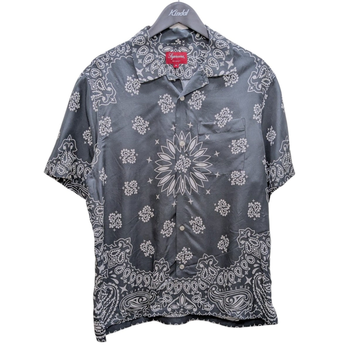 極美品　シュプリーム SUPREME バンダナ シルク シャツ 開襟 半袖　希少 Supreme(シュプリーム) Bandana Silk Shirt半袖バンダナシルク