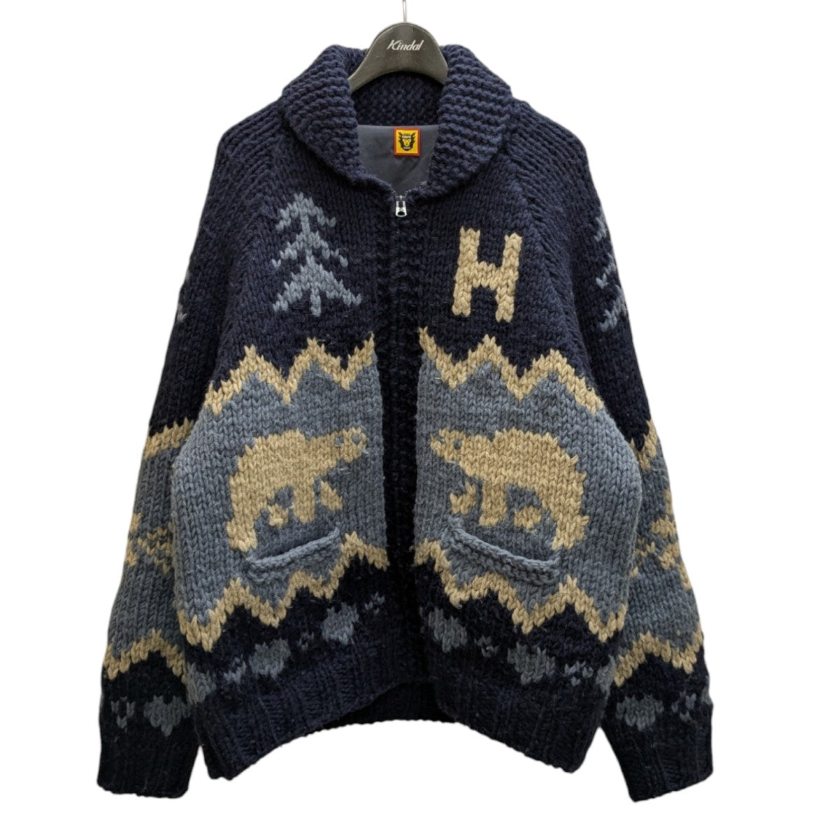 POLAR BEAR COWICHANカウチンニットカーディガン
