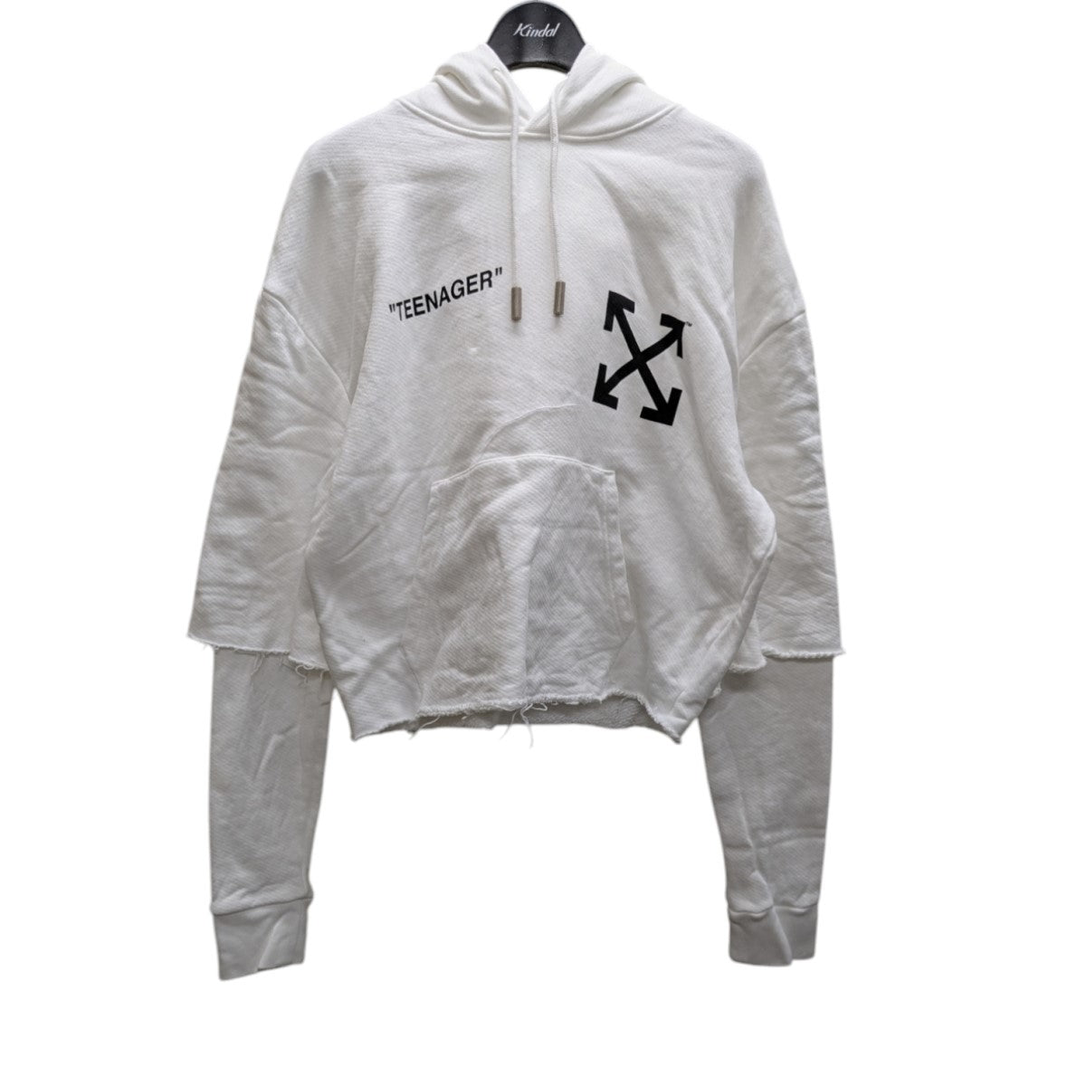OFFWHITE ショート丈フーディ 古着・中古-1枚目のアイテム画像