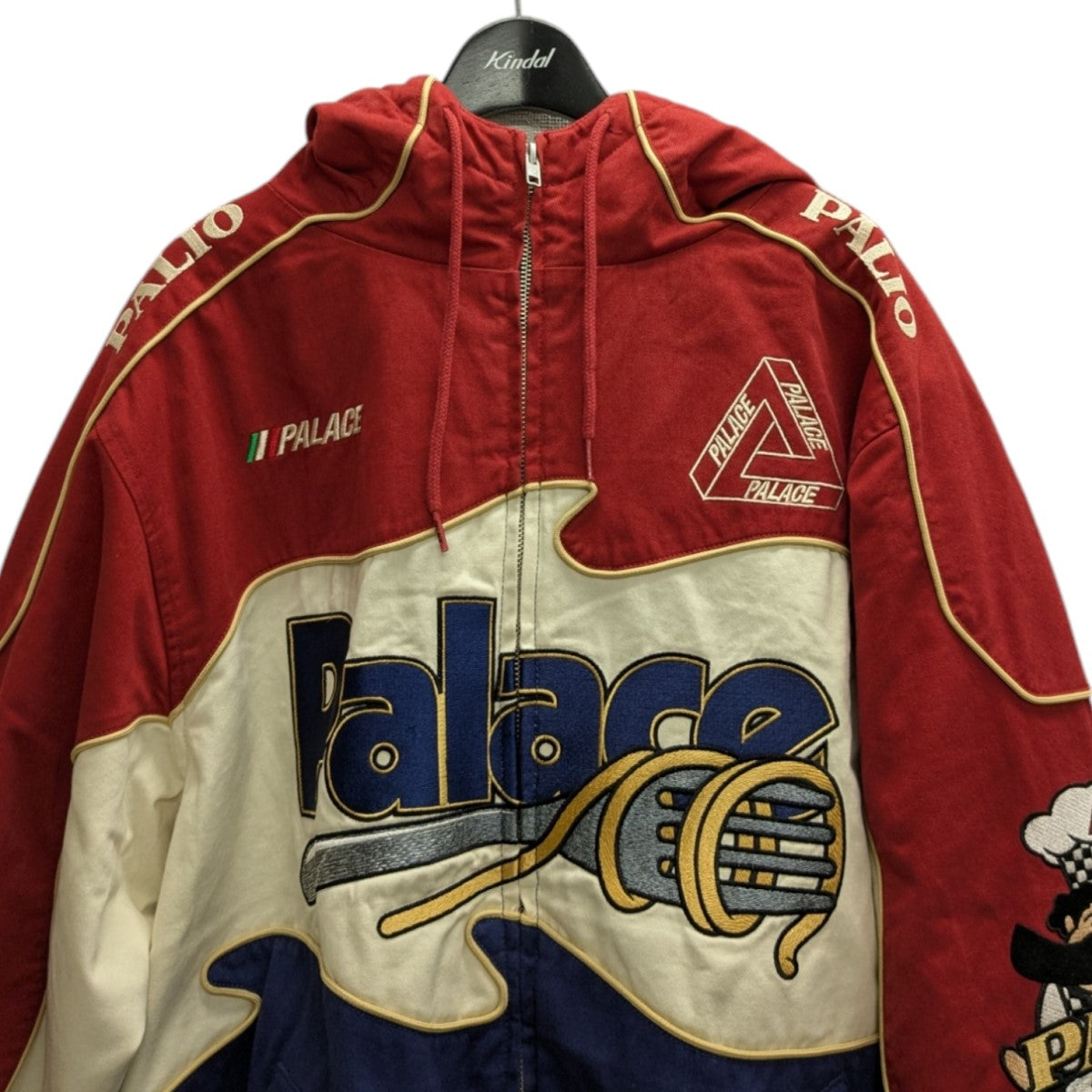 PALACE PASTA JACKETフーデットジップジャケット 古着・中古-2枚目のアイテム画像